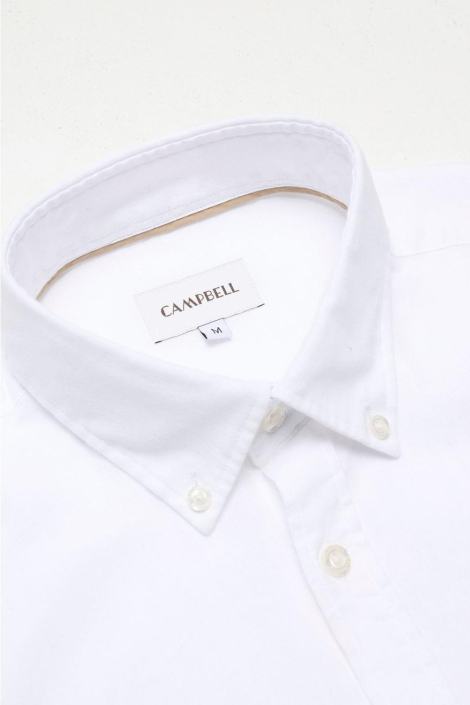 Campbell witte heren overhemd