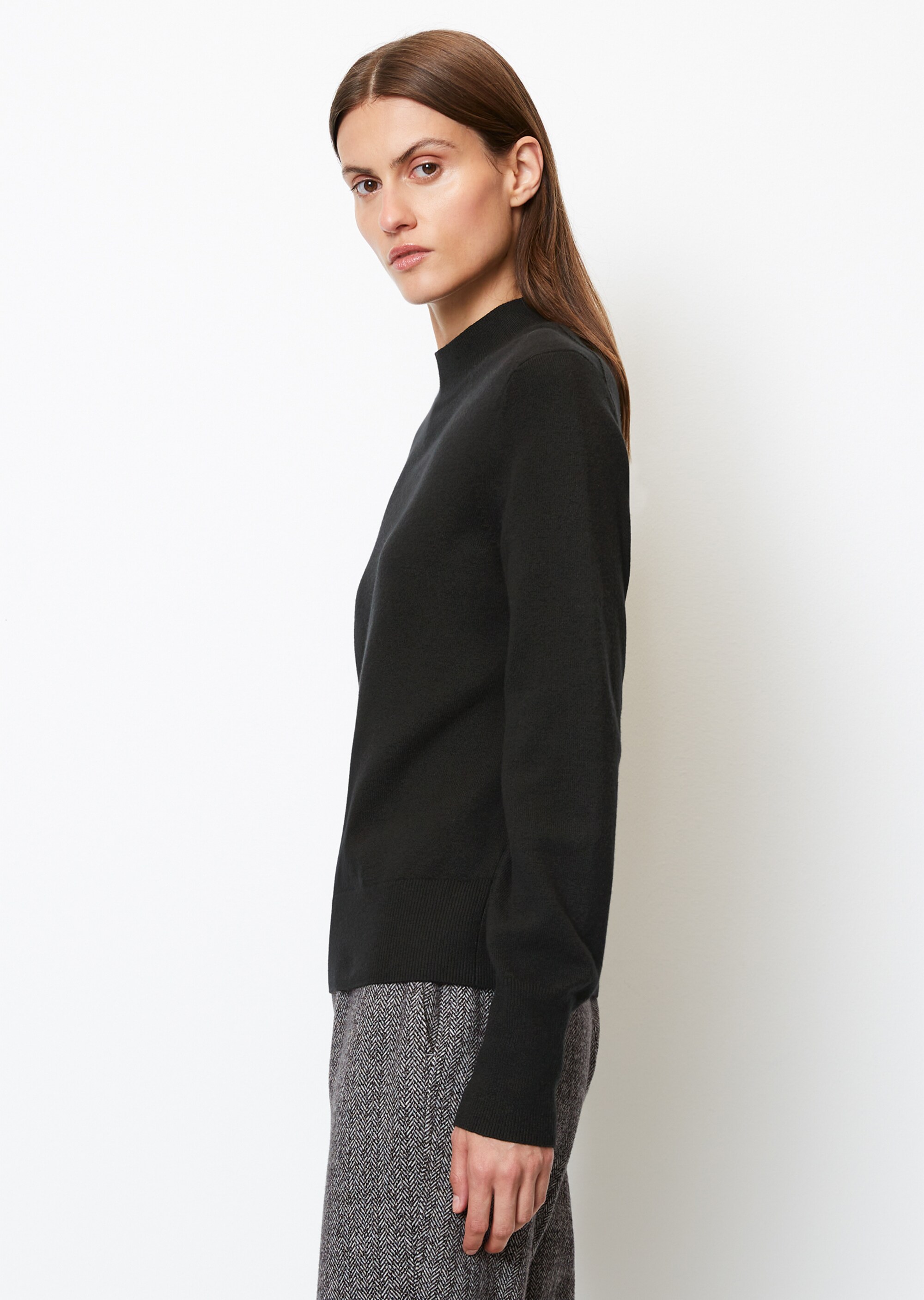 Softer Strickpullover aus Cotton Wool Stretch