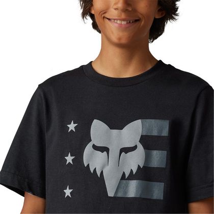 T-Shirt manches courtes Fox UNITY II YOUTH - Noir
