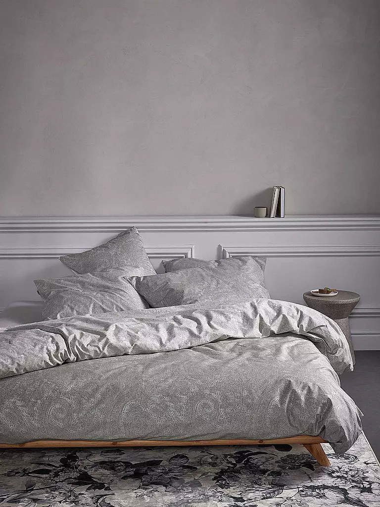 ESSENZA Satin-Bettwäsche FABRICE 70x90cm/140x200cm Cloud Grey  hellgrau