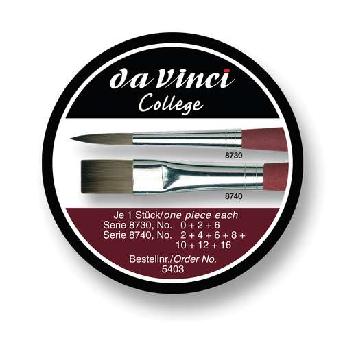 da Vinci COLLEGE Pinseldose, Serie 5403 Öl- und Acrylmalpinsel