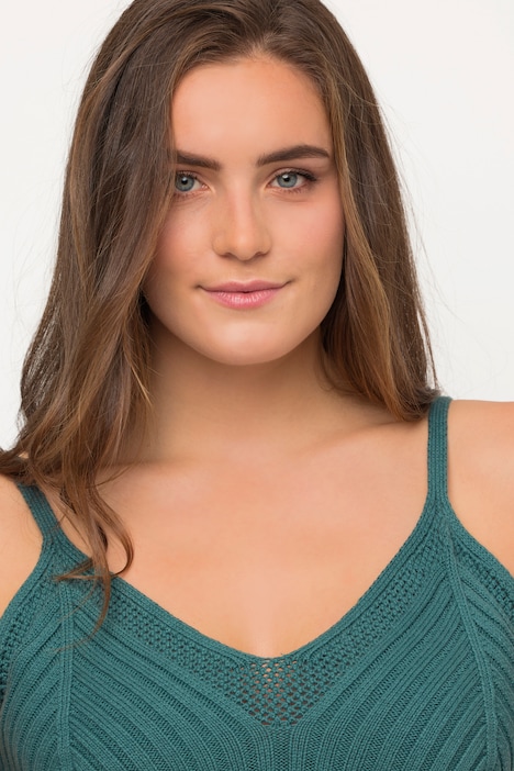 Bralette, Rippstrick, Zierkanten, Biobaumwolle