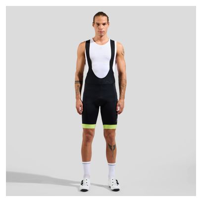 Cuissard Court à Bretelles Odlo Zeroweight Noir/Jaune
