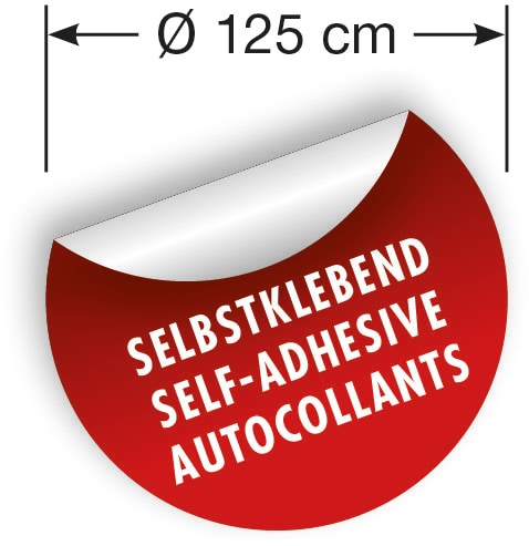 Komar Wandtattoo »selbstklebendes Vlies - Captian America Pow - Grösse 125 x 125 cm« rund und selbstklebend
