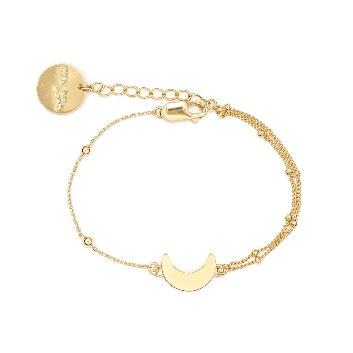 bracelet lune doré à l'or fin - SÉLÉNÉ