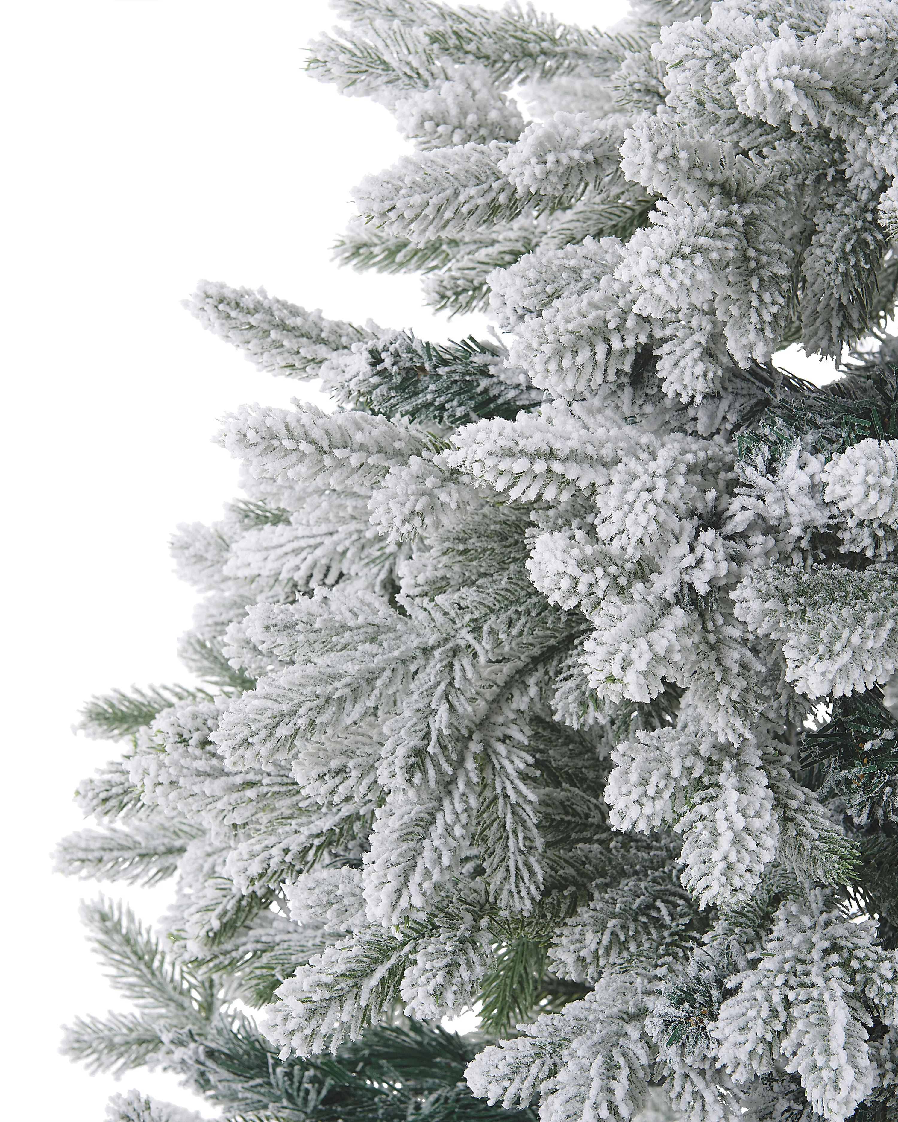 Besneeuwde kunstkerstboom FORAKER 120 cm Wit