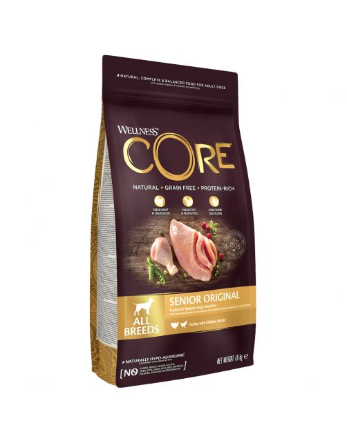 Wellness Core Grain Free Dog Senior Original Kalkoen&Kip - Hondenvoer
