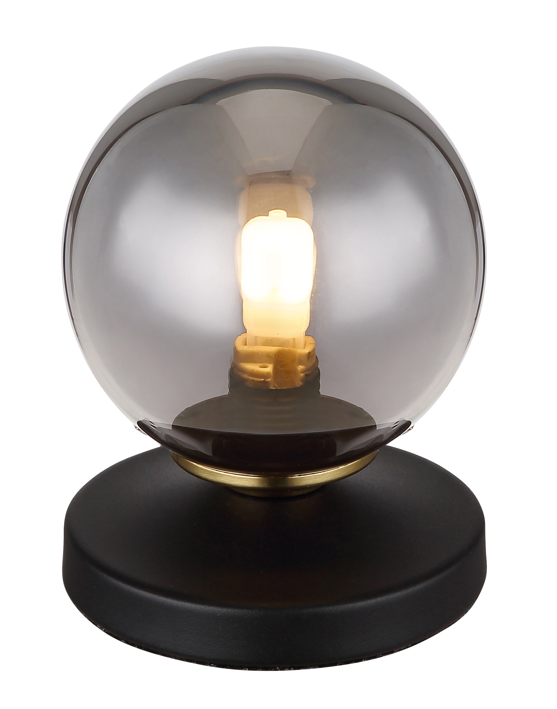 GLOBO Retrofit Nachttischlampe JORGE schwarz /rauch