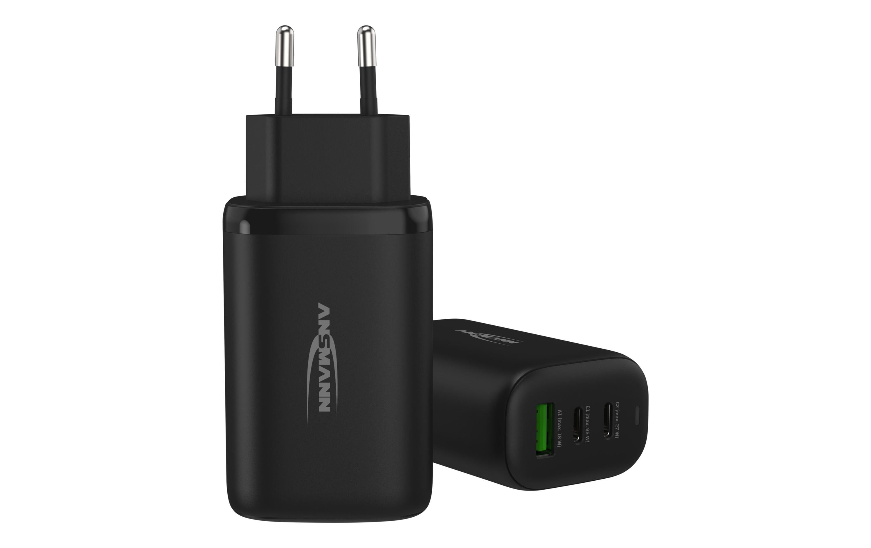 USB-Wandladegerät Home Charger HC365PD, 65 W, SchwarzLeistungsstarker Indoor USB-Ladeadapter