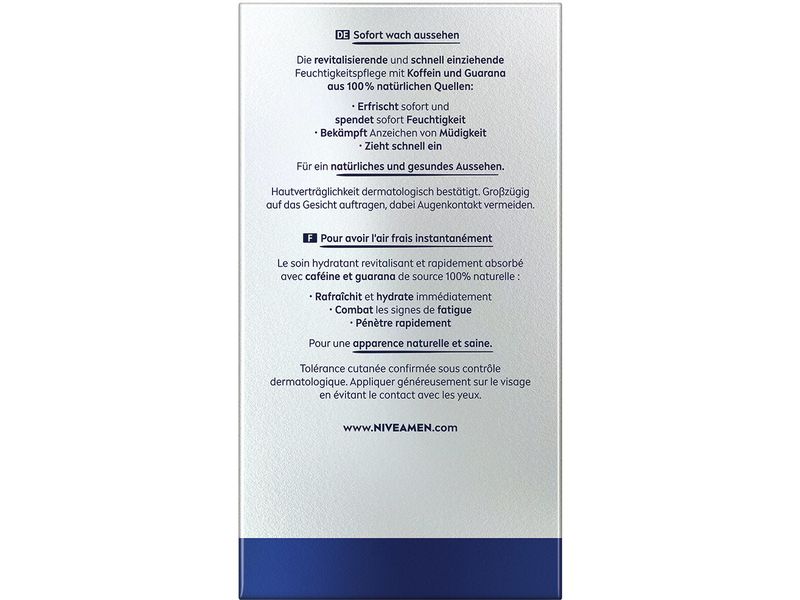 NIVEA MEN Gesichtscrème Active Energy 50 ml Reichhaltige, pflegende Gesichtscreme für Männer