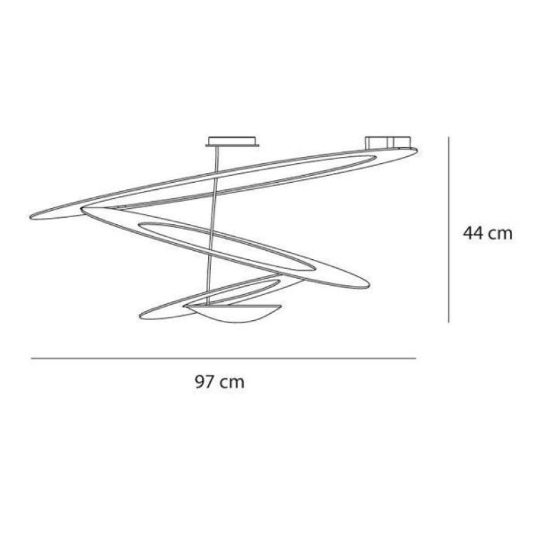 Artemide Pirce plafondlamp LED 3000K goud