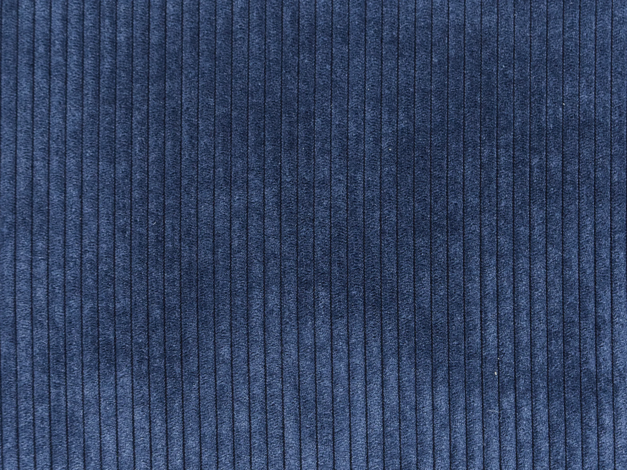 Hoekbank 4-zits LUNNER Corduroy Donkerblauw linkszijdig