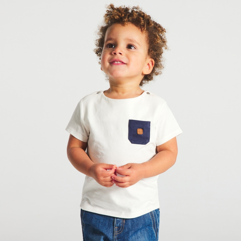 T-shirt jersey poche poitrine (lot de 3) vert bébé garçon