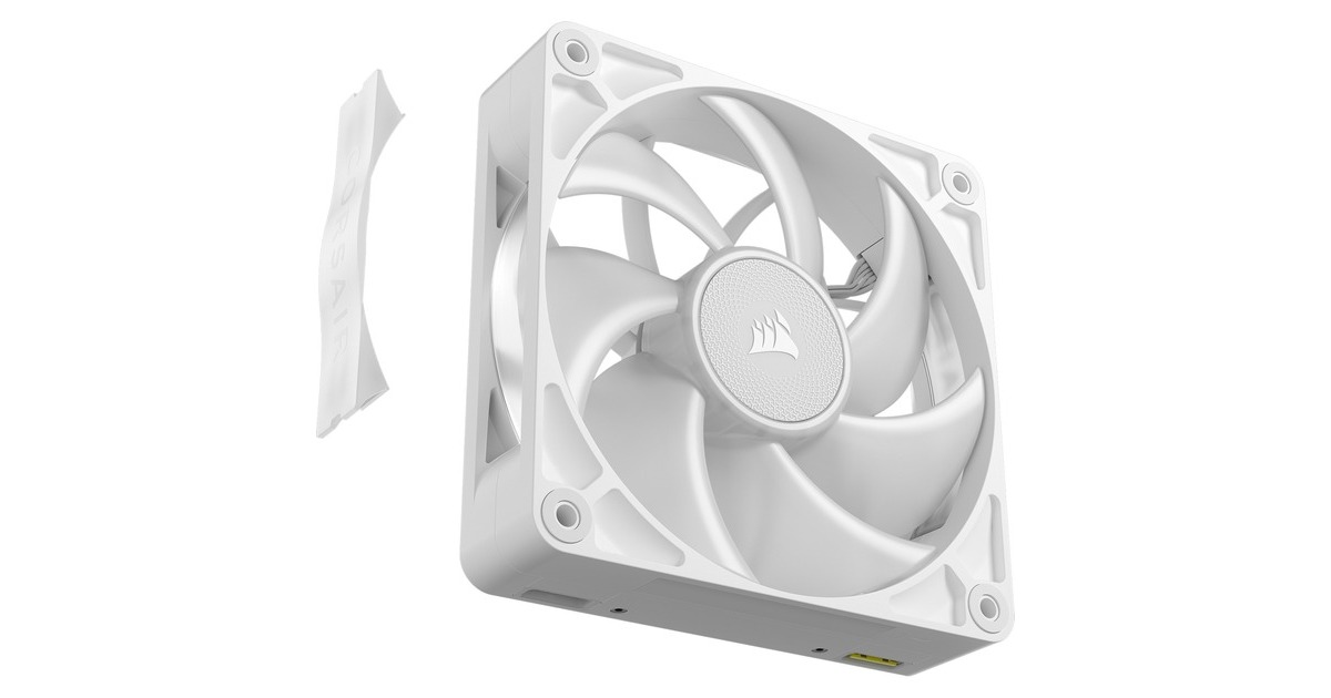 CorsairRX120 MAX RGB case fans  (Wit, 3 stuks, 120 x 120 x 30 mm, PWM)