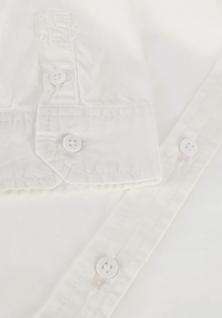 SEVENONESEVEN witte sevenoneseven casual overhemd linnen look shirt