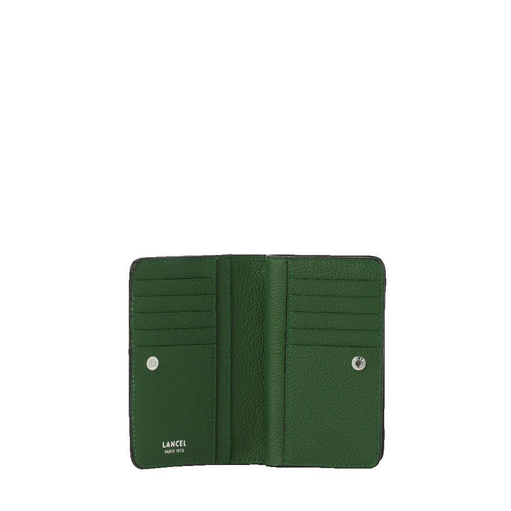 Portefeuille rectangulaire compact zippé Ninon de Lancel-Fougère