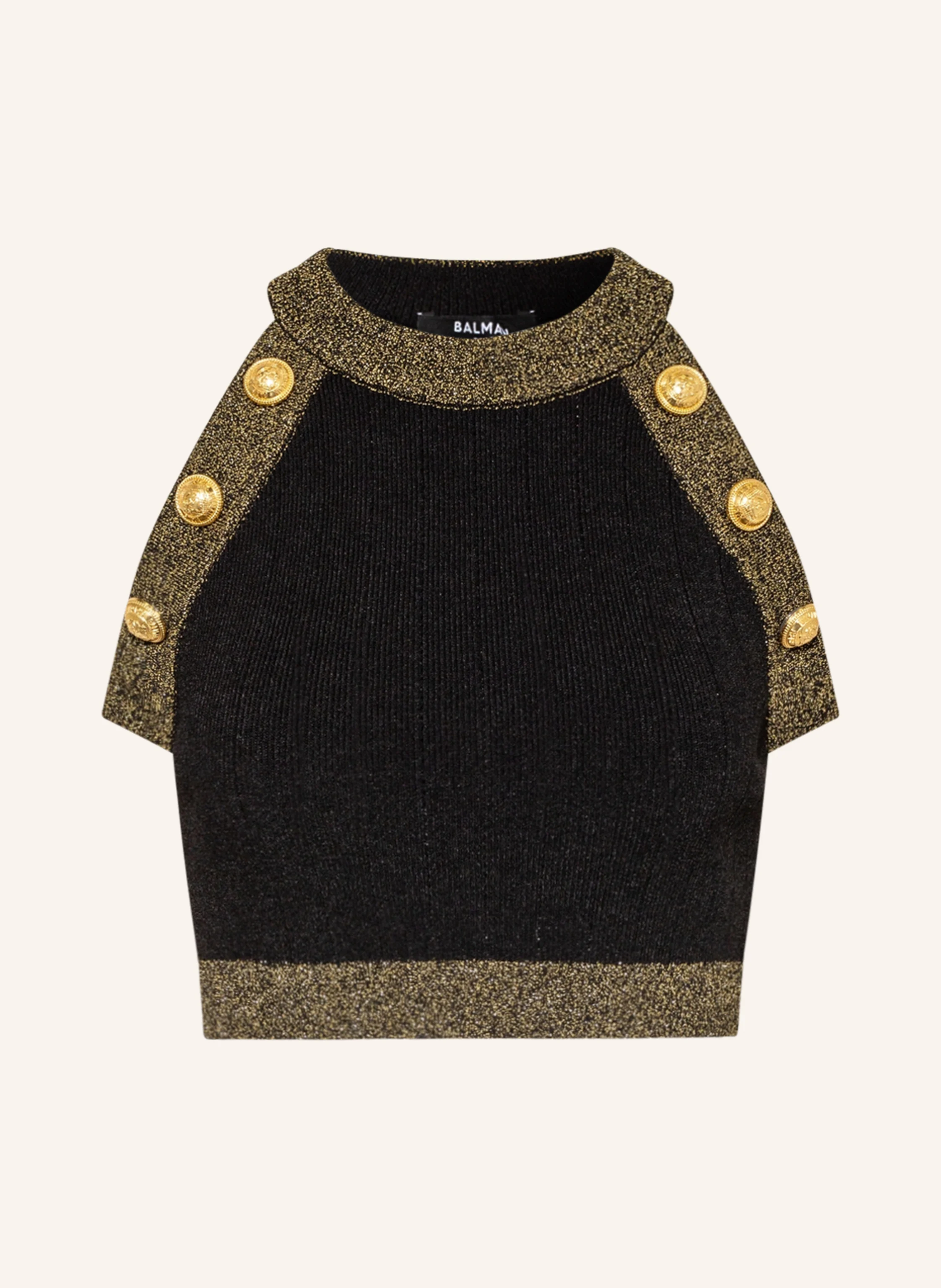 BALMAIN Top mit Glitzergarn