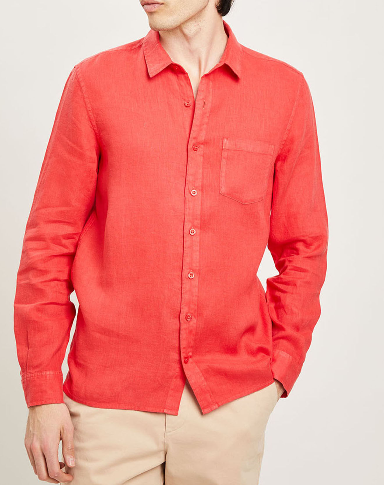Harris Wilson Chemise regular 100% Lin Efea fraise