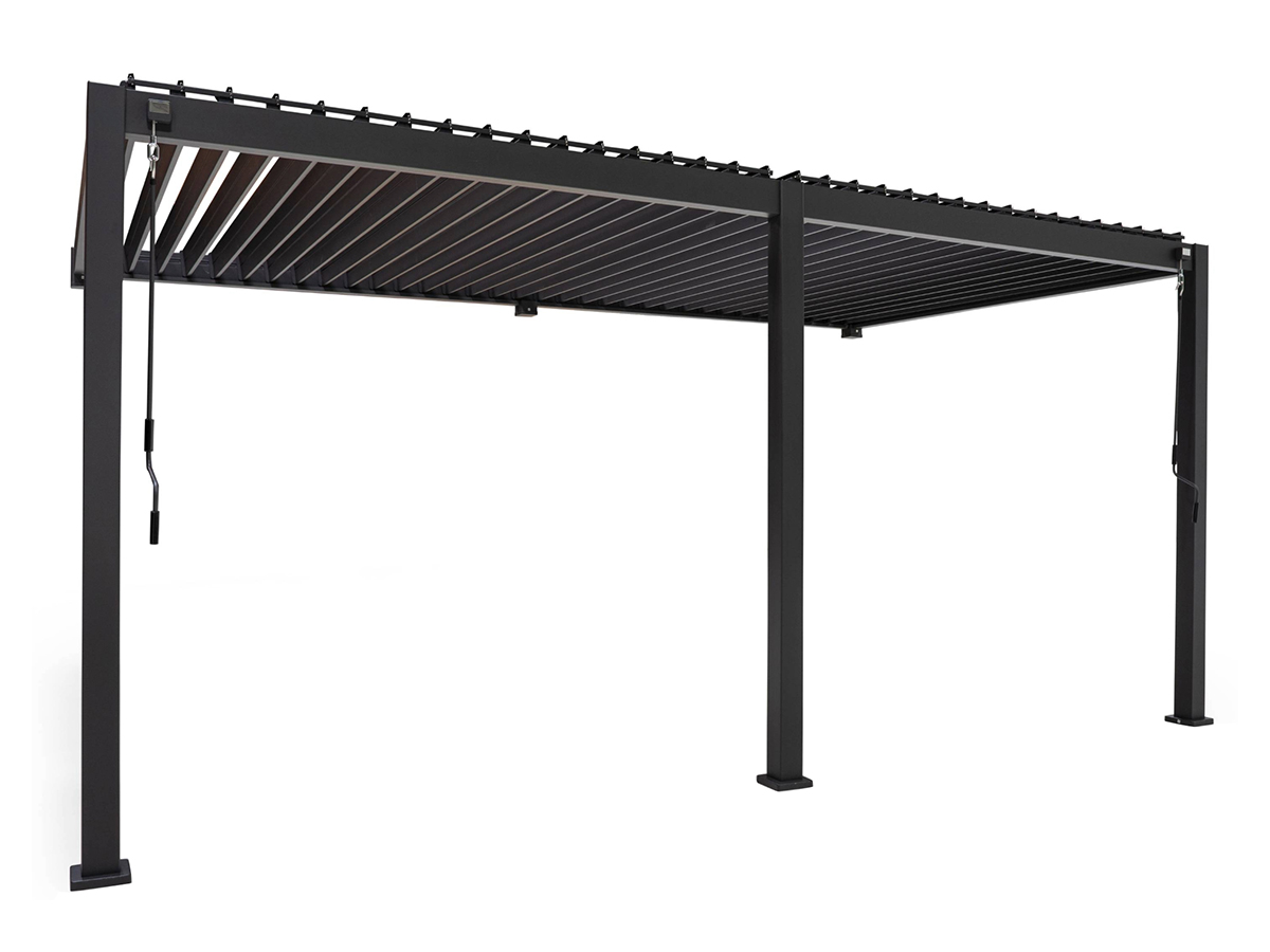 Mirador Delxue 300 x 530 cm muur overkapping - antraciet