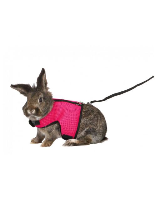 Trixie Soft-Tuig Met Riem Voor Grote Konijnen - Konijnenharnas - 25-40 cm Assorti
