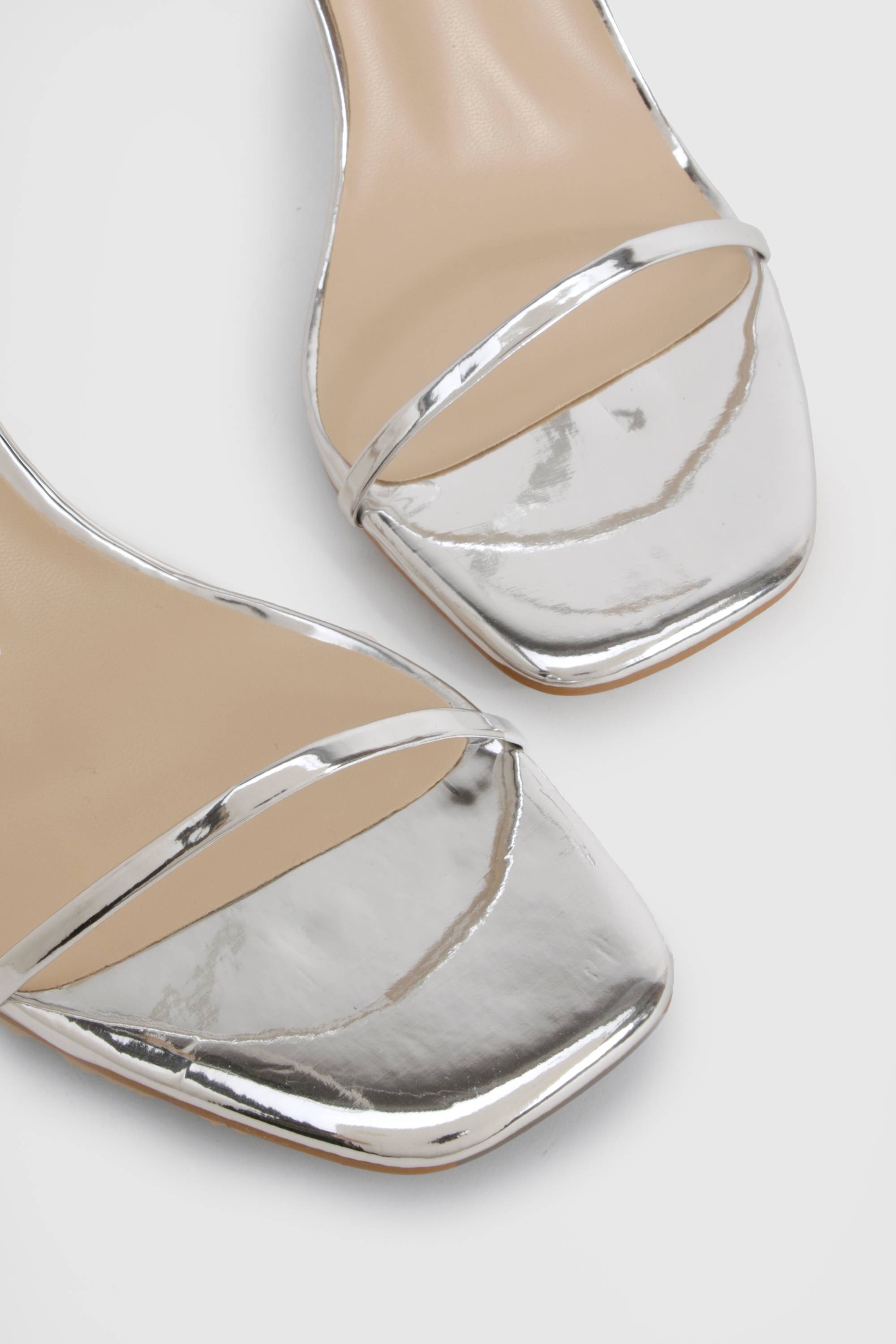 boohoo Escarpins métalliques à peine perceptibles à talon aiguille bas
