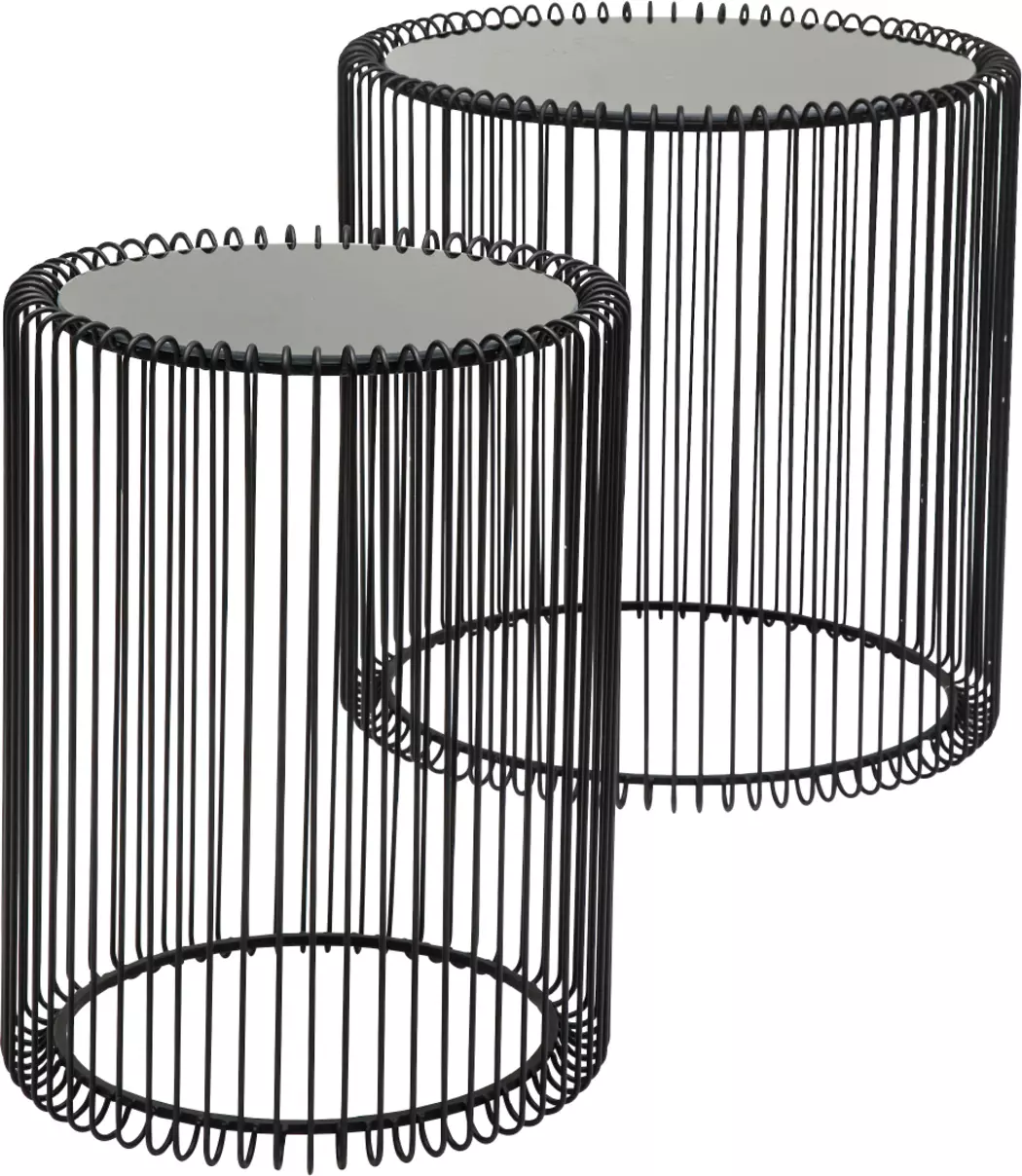 Beistelltisch Wire Black 79578 2er Set