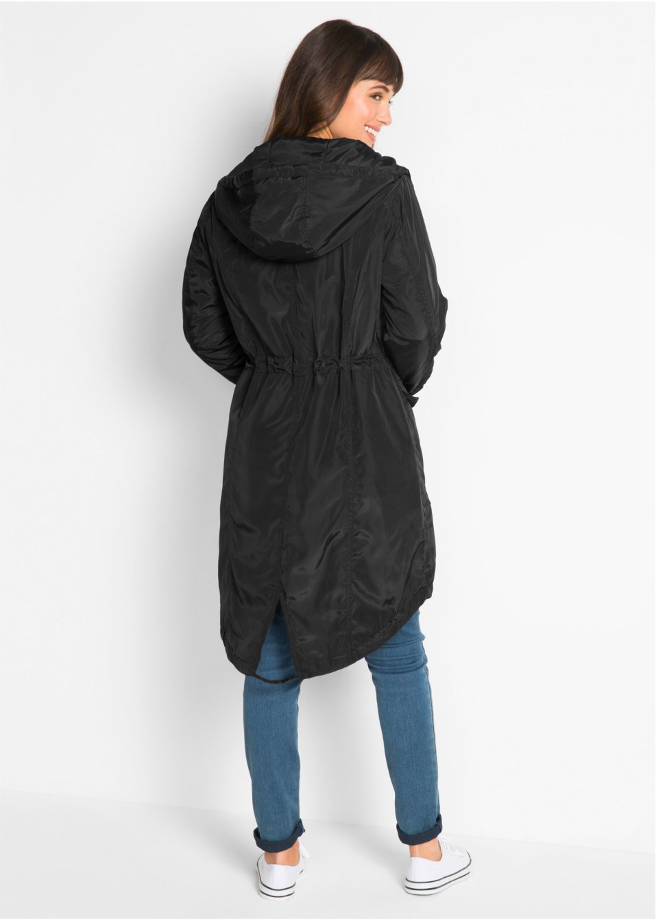 Manteau outdoor légèrement doublé avec cordon de serrage