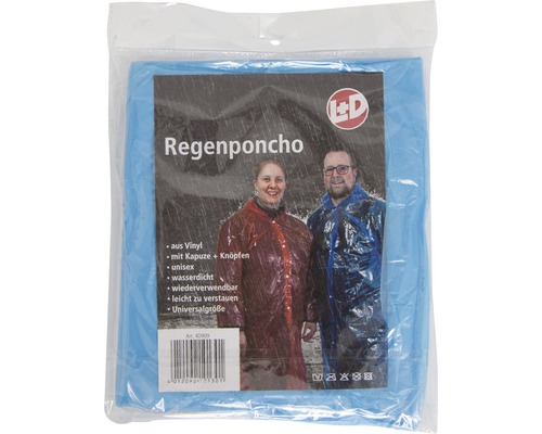 Vinyl regenponcho, diverse kleuren