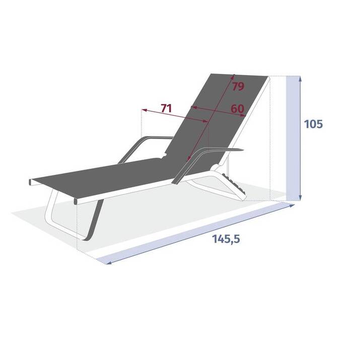 Transat BAYAMO Ardoise / Graphite