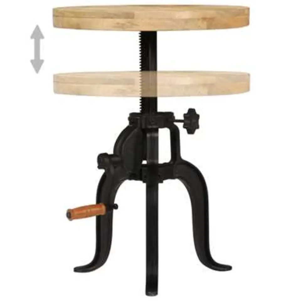 vidaXL - Bijzettafel - Bruin - Hout