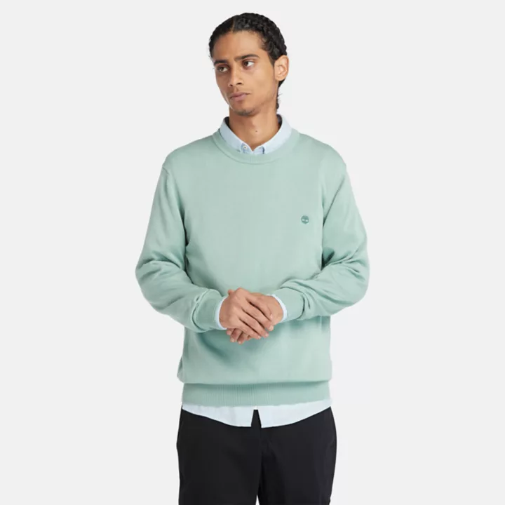 Pull à col rond Williams River pour homme en vert