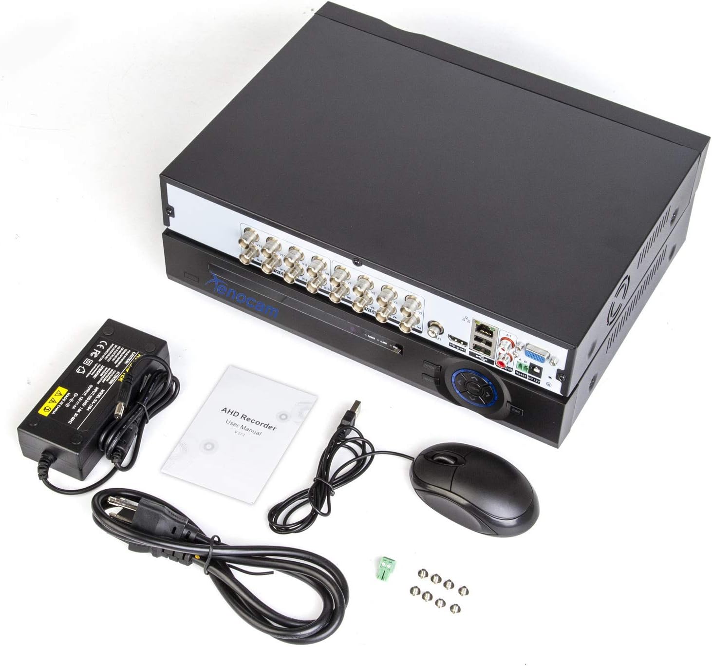 16CH 1080N Hybrid 5-in-1 AHD DVR (1080P NVR+1080N AHD+960H Analog+TVI+CVI) Standalone DVR CCTV Surveillance Security System Video Recorder Motion Detection HDD & Cameras not Included