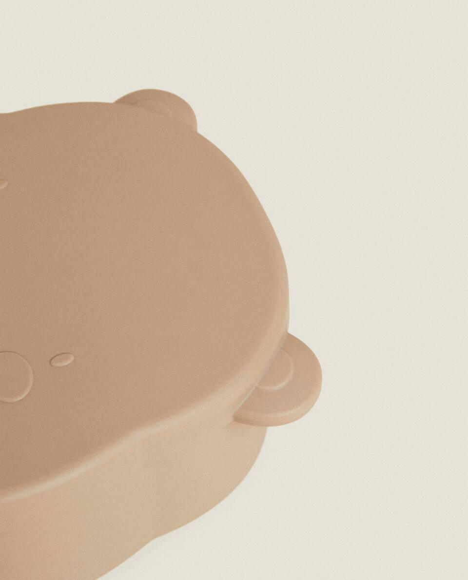 RECIPIENTE DE SILICONE PARA ALIMENTOS EM FORMATO DE URSO