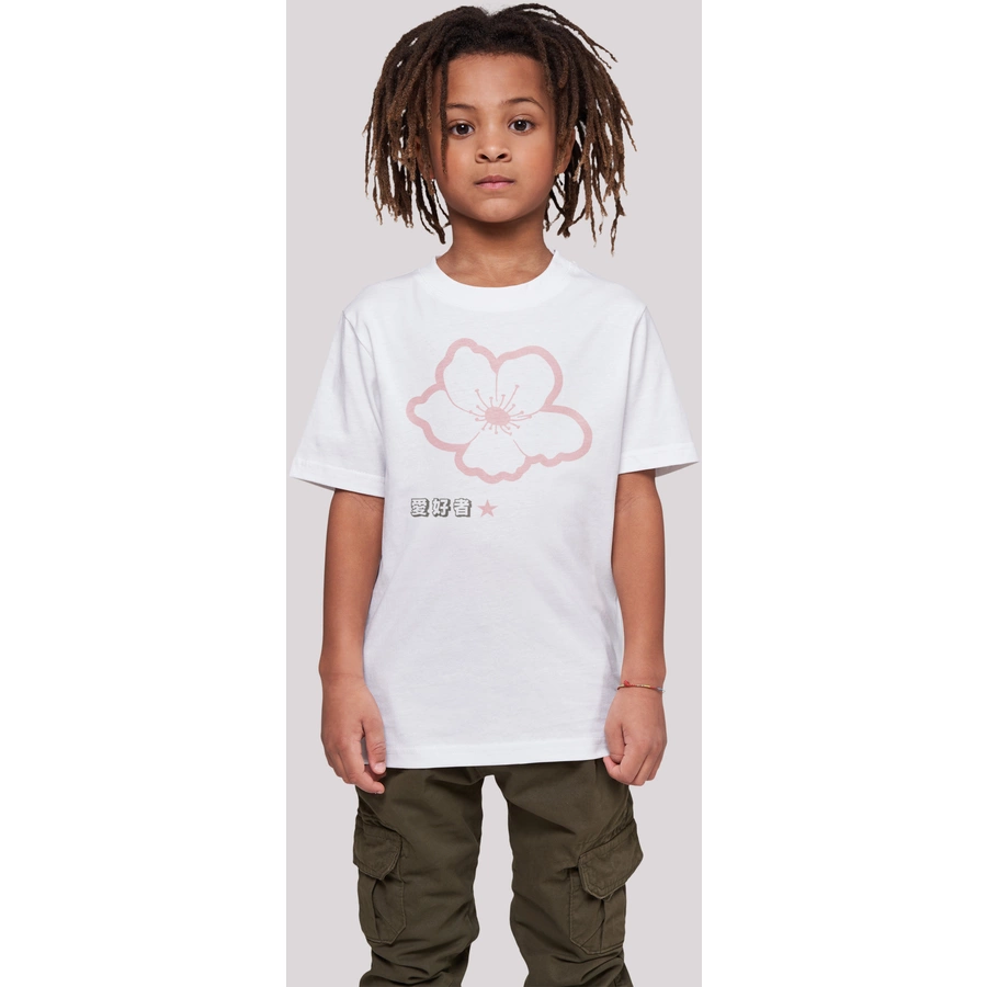 F4NT4STIC T-Shirt Kirschblüten Japan weiß