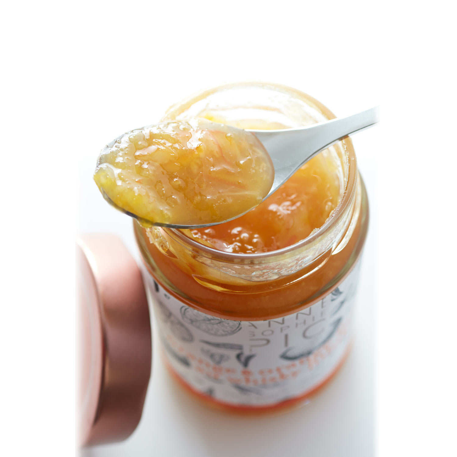 Confiture d'orange et orange fumée au whisky hibiki