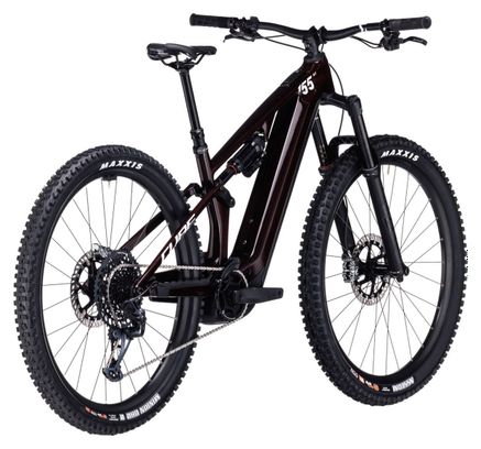VTT Électrique Tout-Suspendu Cube Stereo Hybrid One55 C:68X SLX 750 Sram GX Eagle 12V 750 Wh 29'' Rouge Liquid Carbon 2024