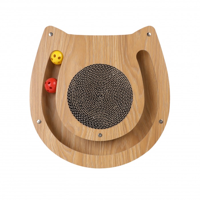 Plateforme à griffer en bois