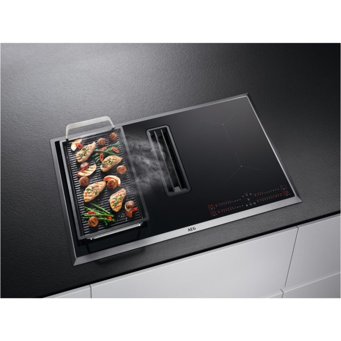 AEG Induktions-Kochfeld mit integriertem Dunstabzug COLI84FHXB