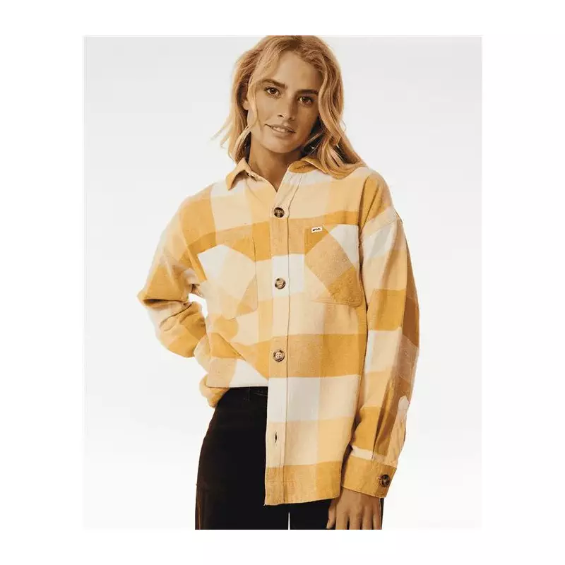 Chemise femme RIPCURL La Isla Flannel Shirt Gold