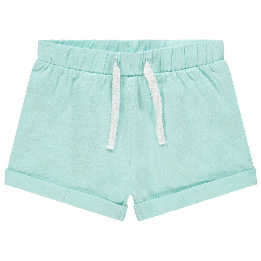 Short en molleton uni - Bleu