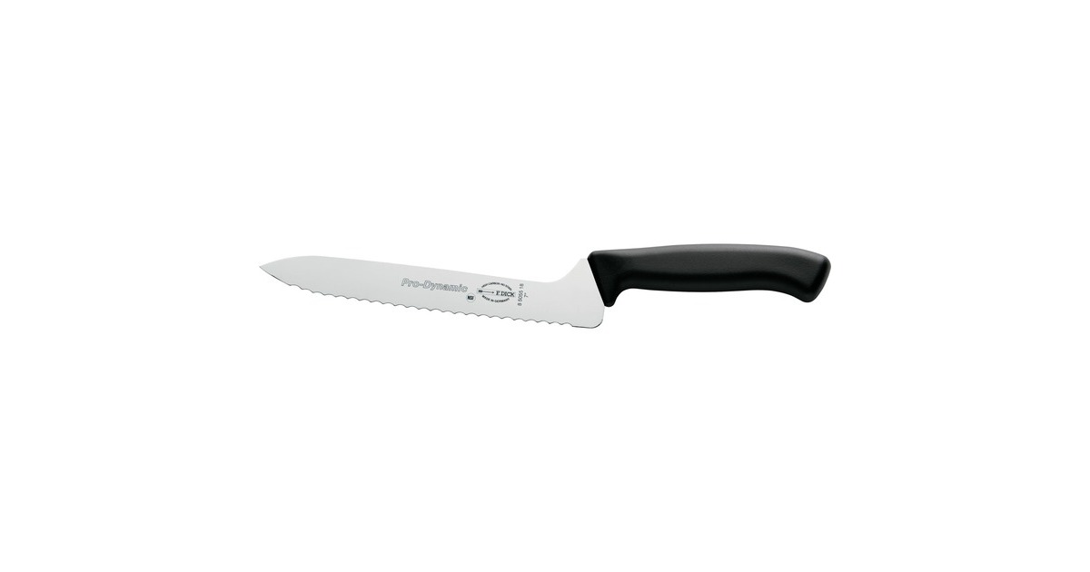 DICKProDynamic Broodmes gekarteld, 18cm  (Zwart)