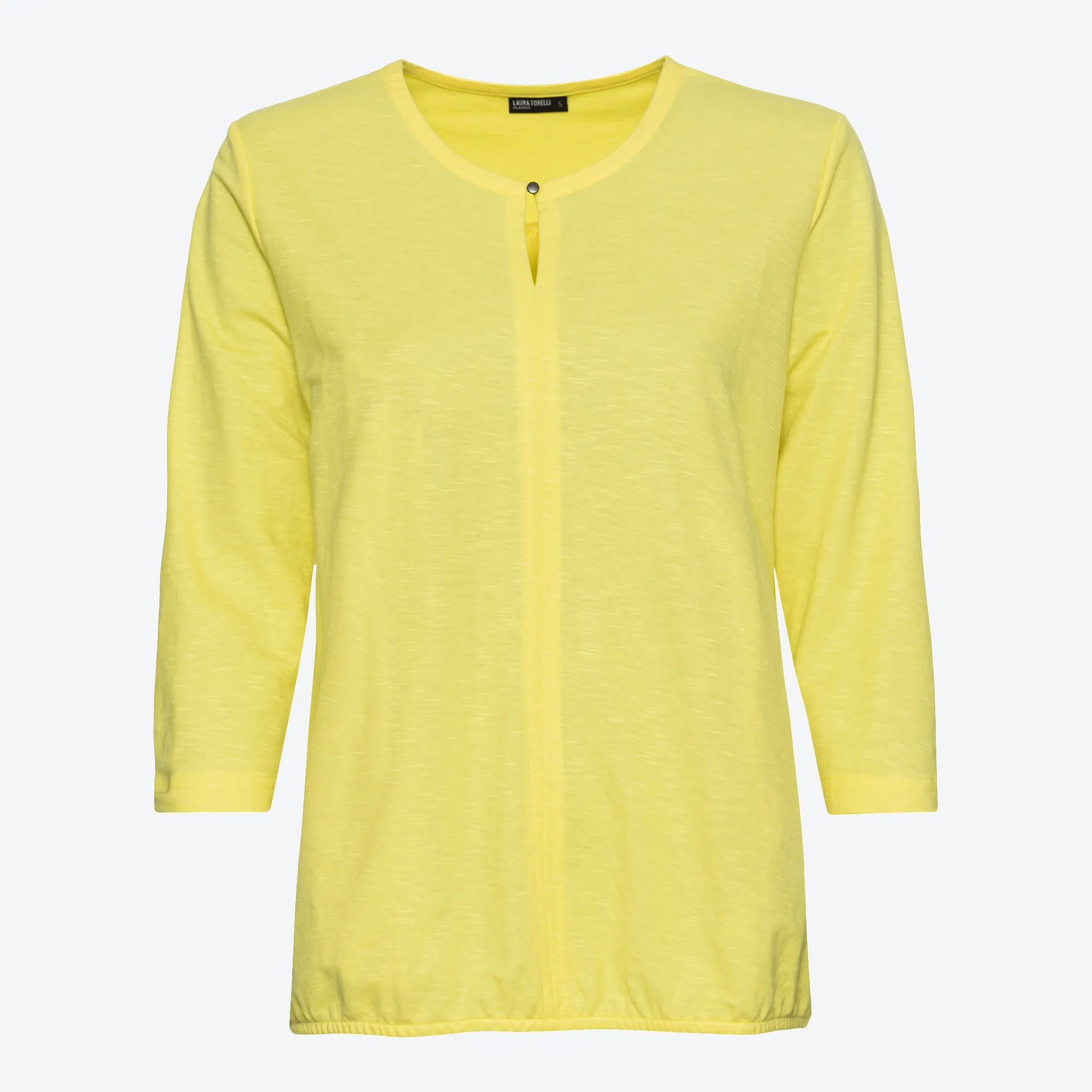 Damen-Shirt mit elastischem Saum
