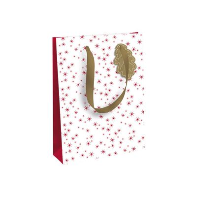Clairefontaine - Sac cadeau - 26,5 cm x 14 cm x 33 cm - pomme d'amour blanc/rouge
