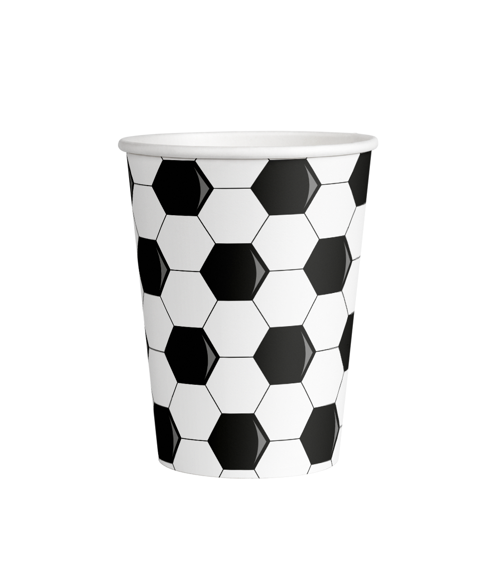 Voetbal Bekers 9cm 8st
