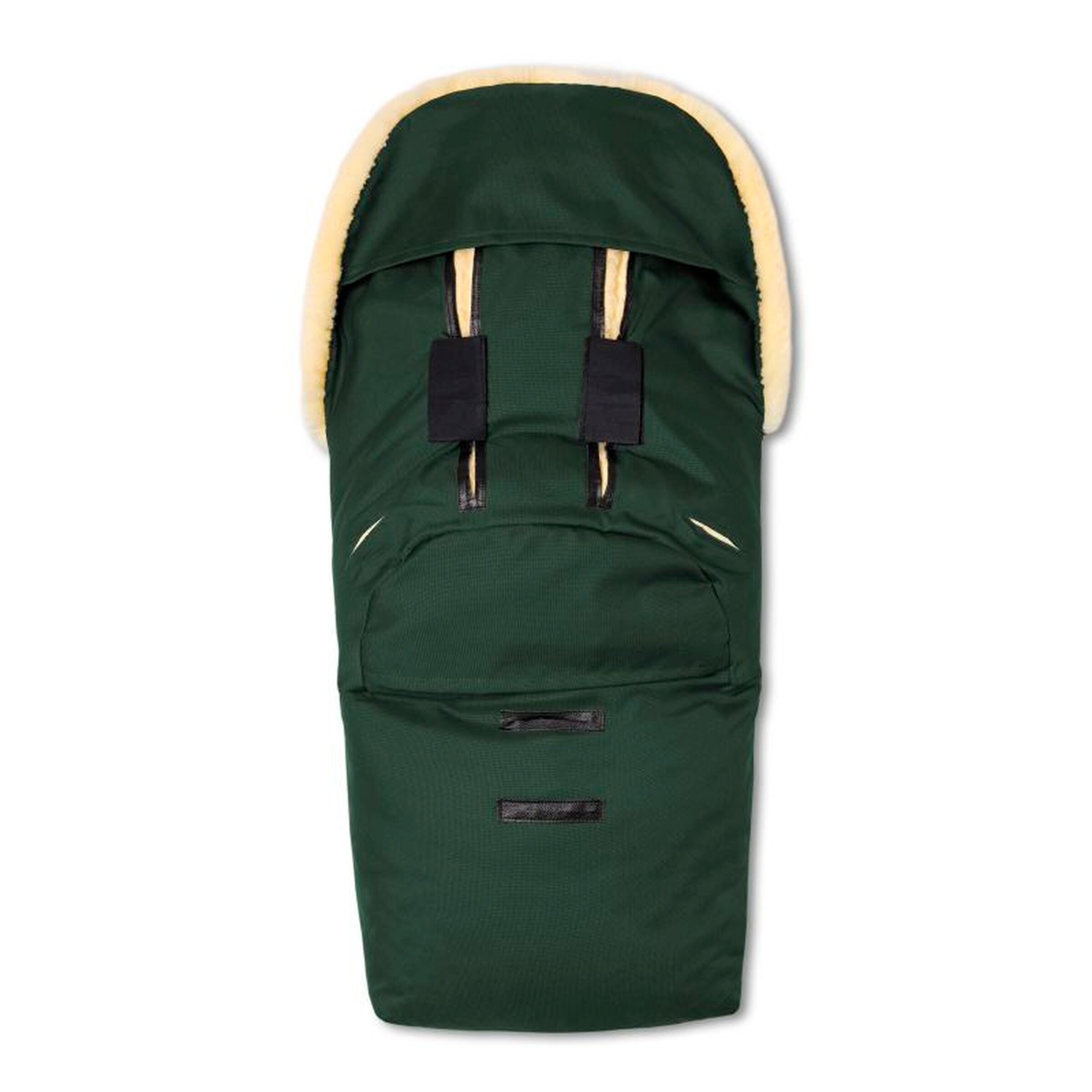 Hofbrucker Kinderwagen Lammfell-Fußsack Polaris Tannengrün
