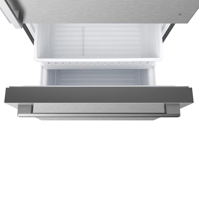 Refrigerador Hisense de 17,2 pés cúbicos com freezer na parte inferior e profundidade de balcão (aço inoxidável resistente a impressões digitais) ENERGY STAR