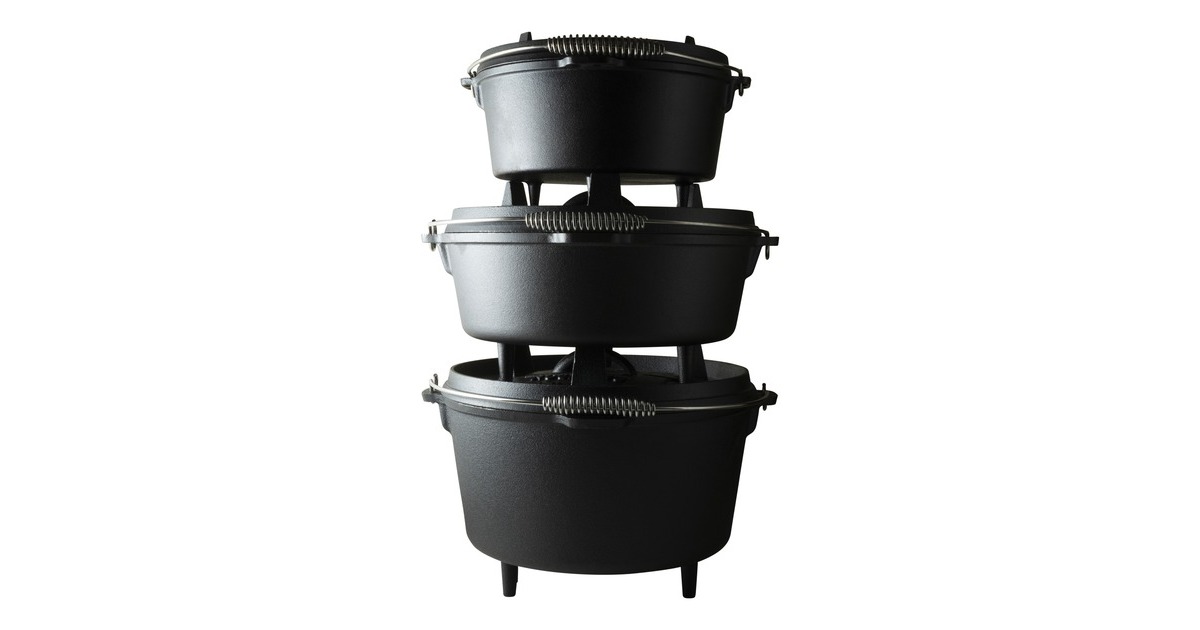 The WindmillDutch Oven 4,5 qt kookpan  (Zwart, Ø 25.5 cm | 3.8 liter)