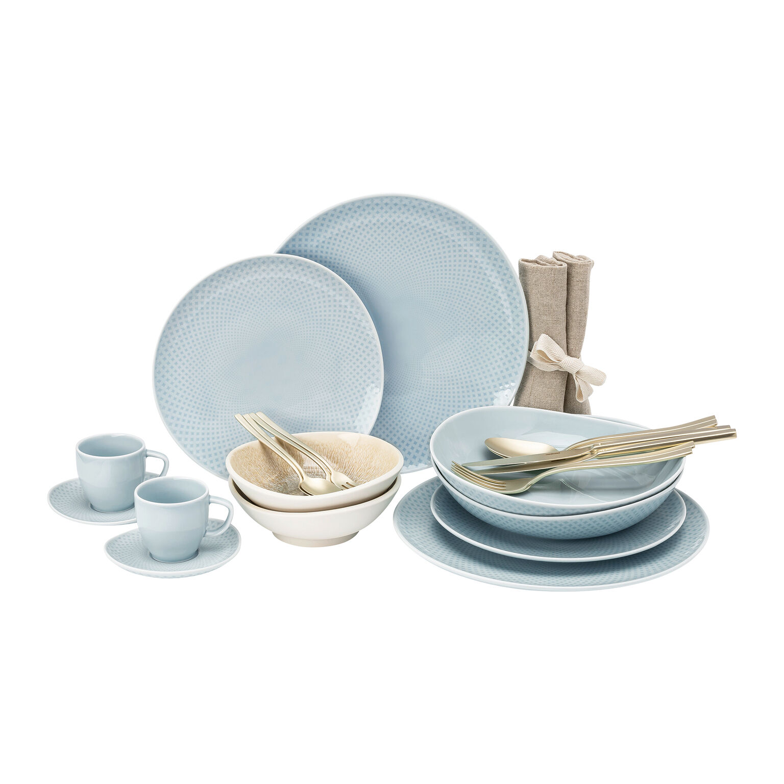 Junto Opal Green/Dune Set 24-tlg./Espresso