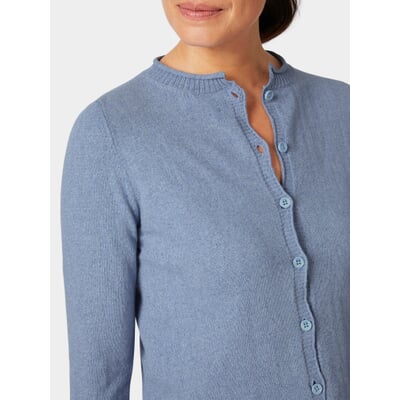 Damen-Strickjacke, Hellblau