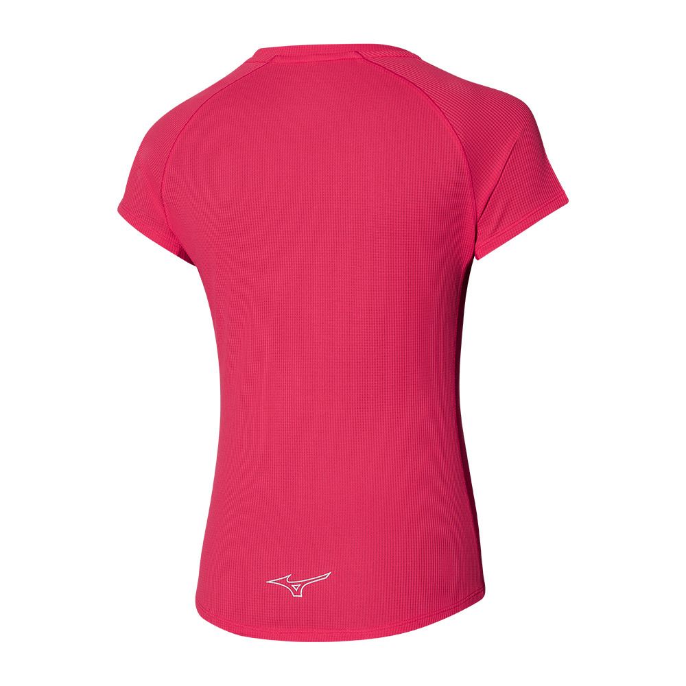 Mizuno ACTIVE DRYAEROFLOW - Maillot Femme rose red
